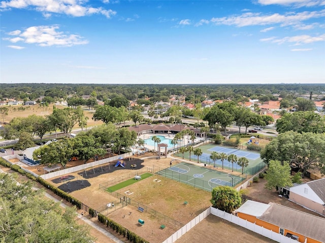 815 Sandy Trail Pl, Brandon, FL 33511 - bird's eye view of a pool area