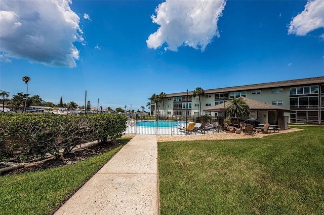 view of pool with a patio