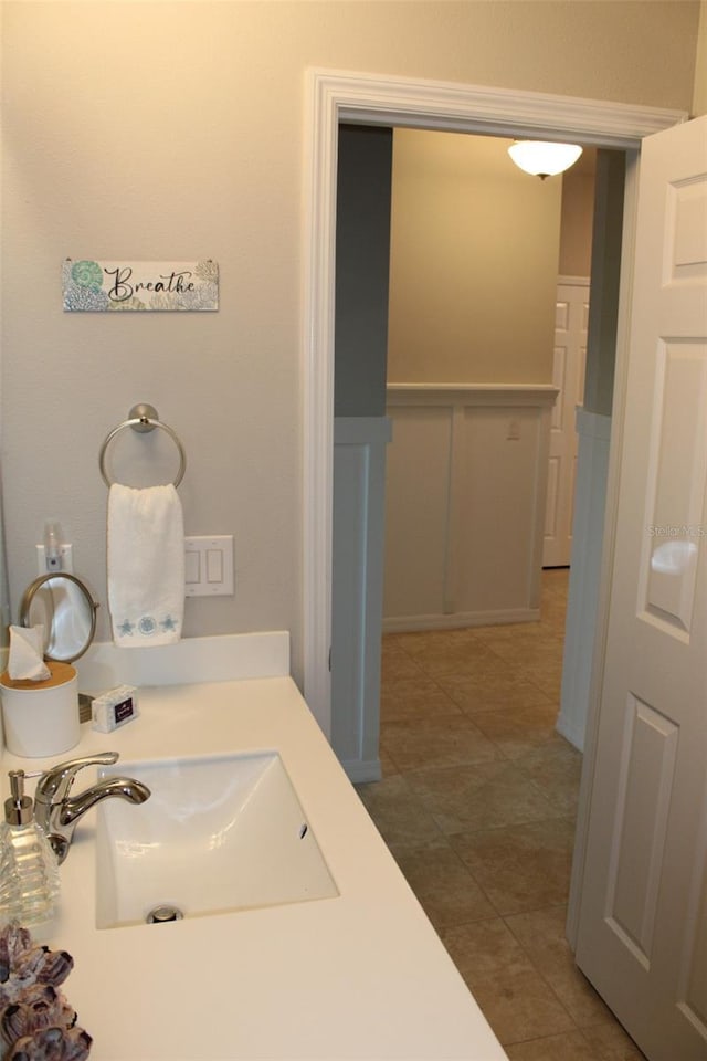 8009 Trimbelle Ter, Parrish, FL 34219 - bathroom with a sink and tile patterned flooring