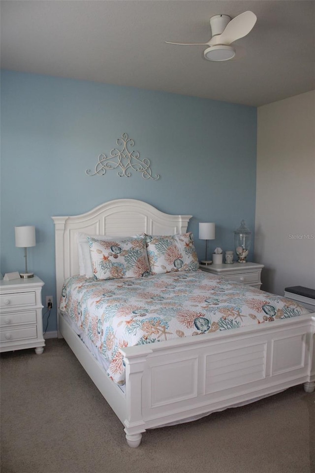 8009 Trimbelle Ter, Parrish, FL 34219 - carpeted bedroom with ceiling fan