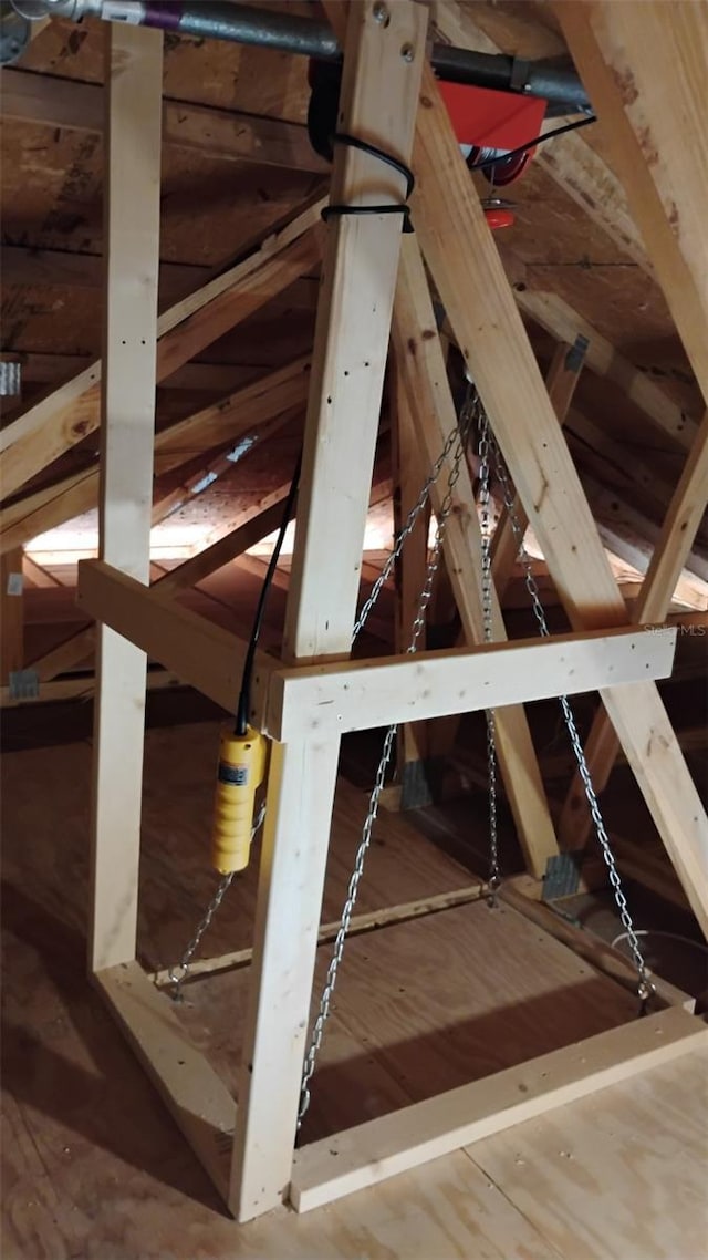 8009 Trimbelle Ter, Parrish, FL 34219 - view of unfinished attic