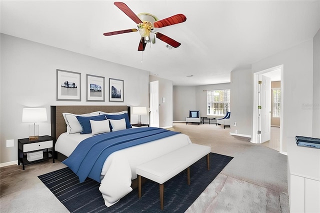 4222 Trumpworth Ct, Valrico, FL 33596 - carpeted bedroom with baseboards and ceiling fan