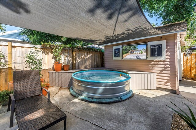 view of patio / terrace featuring a fenced backyard