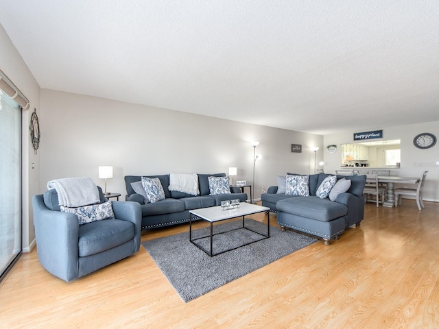 640 Bayway Blvd Unit 302, Clearwater Beach, FL 33767 - living room featuring wood finished floors