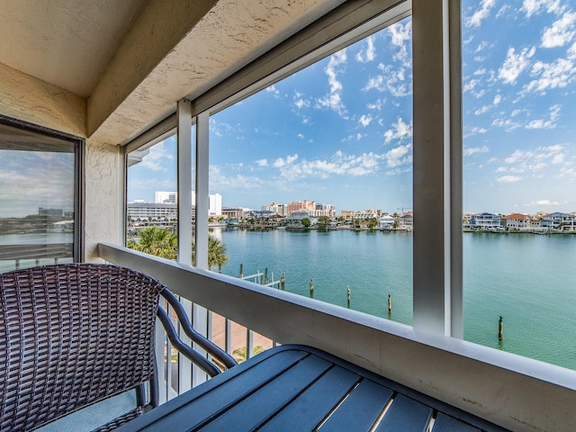 640 Bayway Blvd Unit 302, Clearwater Beach, FL 33767 - balcony featuring a water view