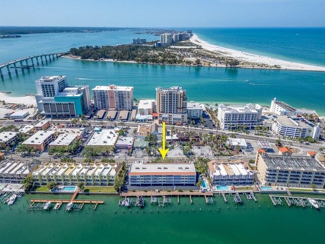 640 Bayway Blvd Unit 302, Clearwater Beach, FL 33767 - bird's eye view of a large body of water