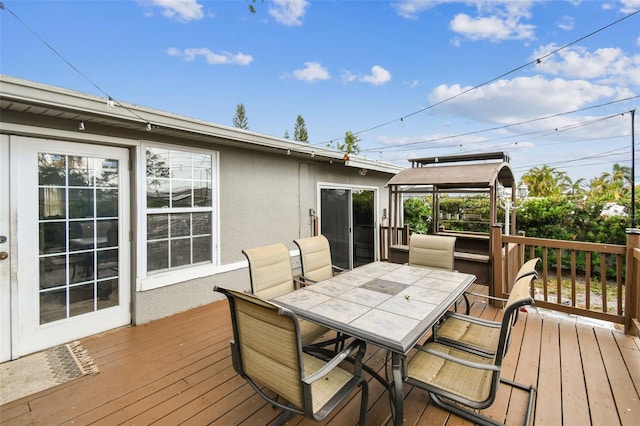5245 18th St N, Saint Petersburg, FL 33714 - deck featuring outdoor dining area