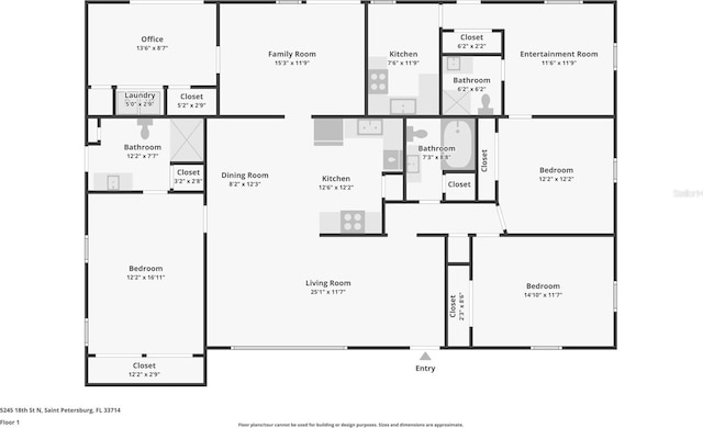 5245 18th St N, Saint Petersburg, FL 33714 - room layout