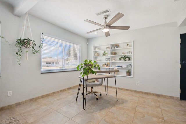 4027 25th Ave N, Saint Petersburg, FL 33713 - office space with a ceiling fan and baseboards