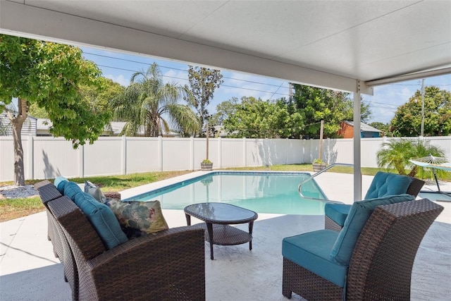 4027 25th Ave N, Saint Petersburg, FL 33713 - view of swimming pool with a fenced backyard and a patio area