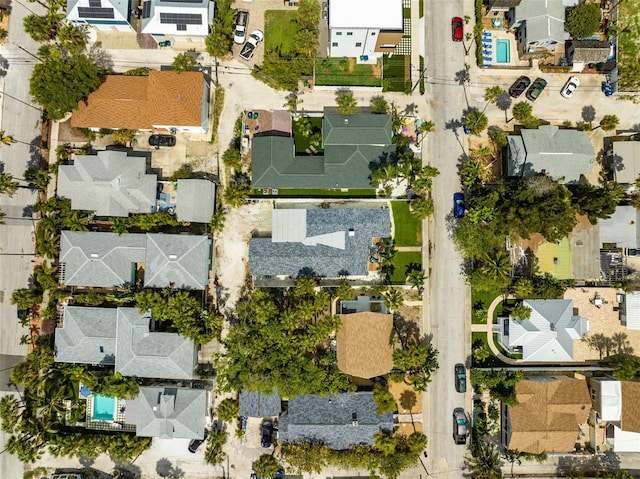 aerial perspective of suburban area