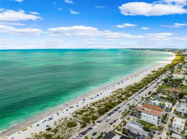 drone / aerial view of extended coastline