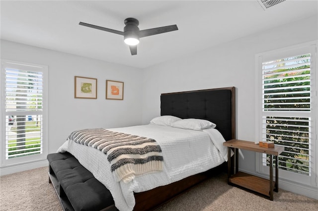 1960 Montana Ave NE, Saint Petersburg, FL 33703 - bedroom featuring carpet floors, multiple windows, and a ceiling fan