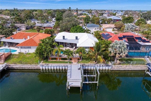 1960 Montana Ave NE, Saint Petersburg, FL 33703 - aerial perspective of suburban area featuring a nearby body of water