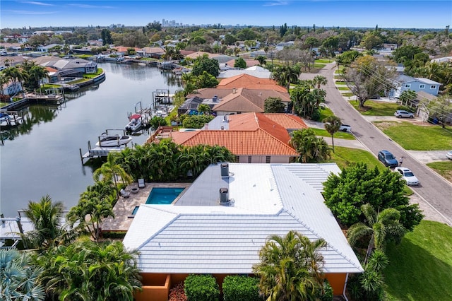 1960 Montana Ave NE, Saint Petersburg, FL 33703 - aerial perspective of suburban area with a large body of water