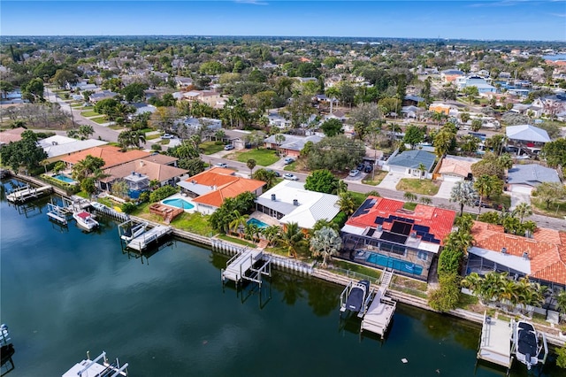 1960 Montana Ave NE, Saint Petersburg, FL 33703 - aerial perspective of suburban area featuring a large body of water