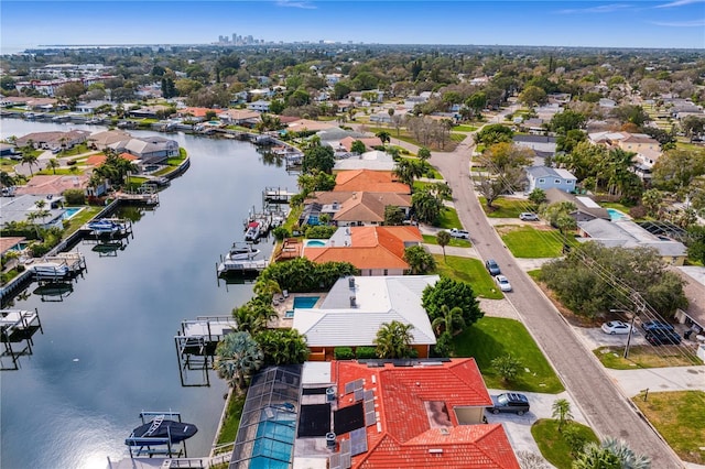 1960 Montana Ave NE, Saint Petersburg, FL 33703 - aerial perspective of suburban area featuring a nearby body of water