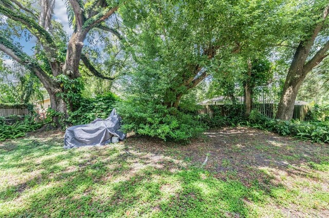 view of fenced backyard