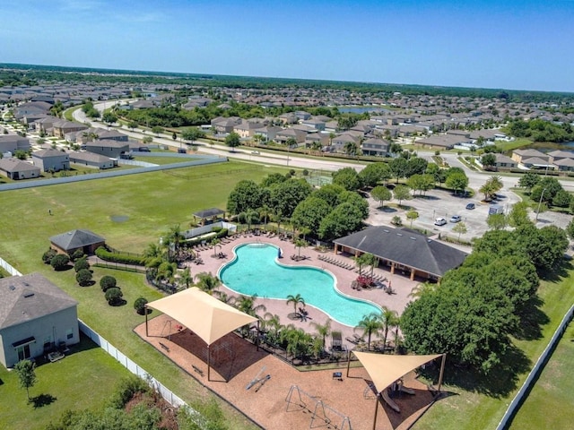 14614 Rannoch Moor Pl, Wimauma, FL 33598 - aerial view of a pool area