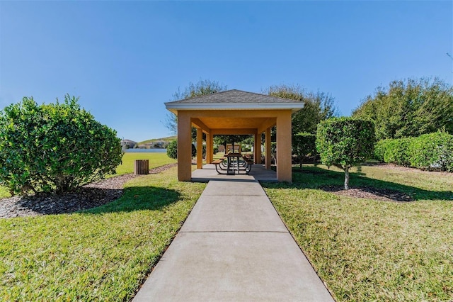 14614 Rannoch Moor Pl, Wimauma, FL 33598 - view of home's community featuring a gazebo and a yard