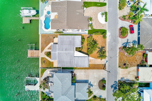 365 La Hacienda Dr, Indian Rocks Beach, FL 33785 - bird's eye view of a pool area