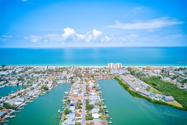 365 La Hacienda Dr, Indian Rocks Beach, FL 33785 - aerial view of property and surrounding area featuring a nearby body of water
