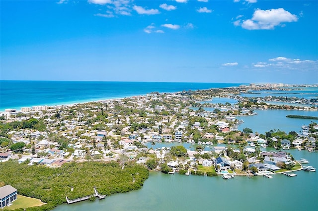 365 La Hacienda Dr, Indian Rocks Beach, FL 33785 - aerial view of residential area featuring a nearby body of water