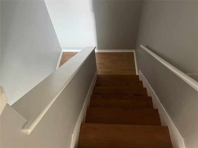 2068 San Marino Way N, Clearwater, FL 33763 - stairs with wood finished floors