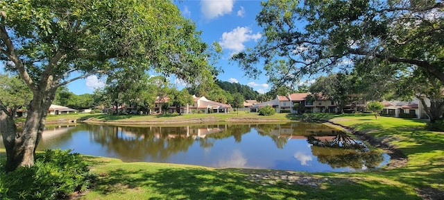 water view featuring nearby suburban area