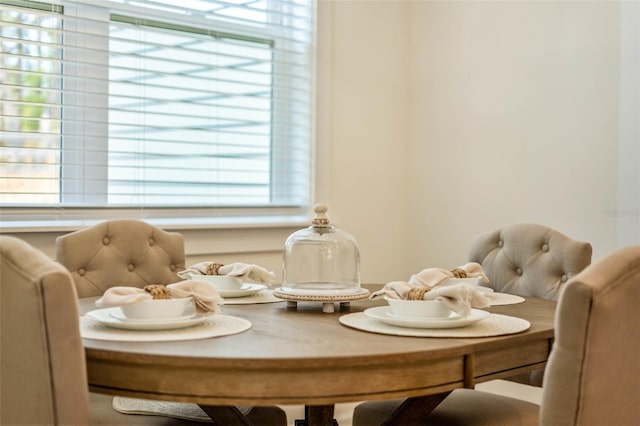 view of dining space