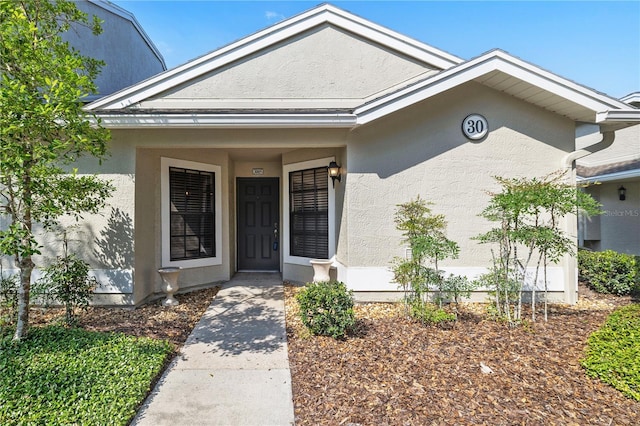 5100 Burchette Rd Unit 3005, Tampa, FL 33647 - doorway to property with stucco siding