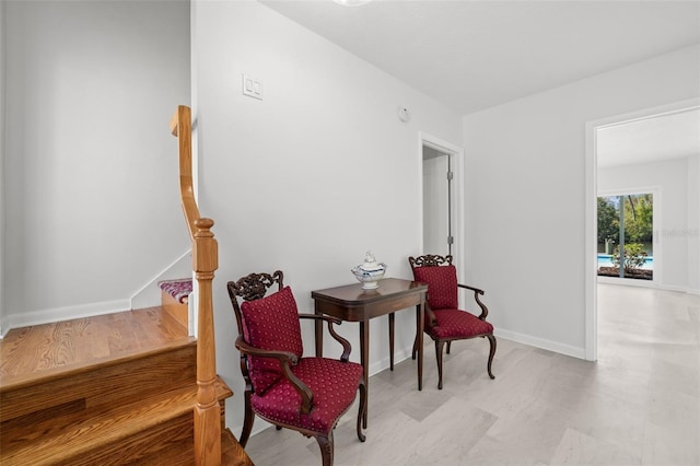 261 Kentucky Ave, Crystal Beach, FL 34681 - living area with baseboards and light flooring