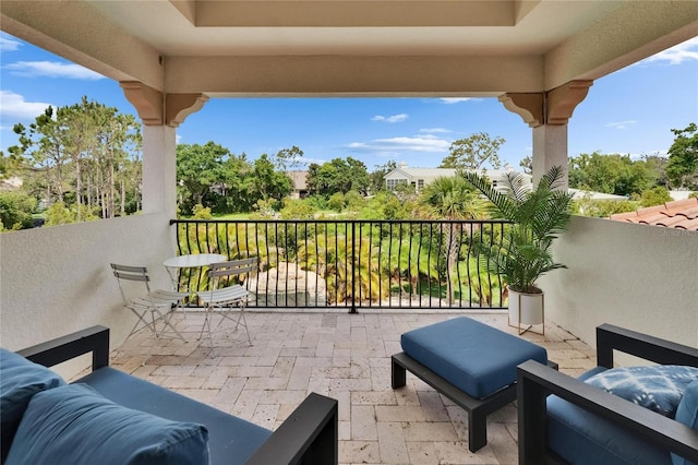 view of balcony