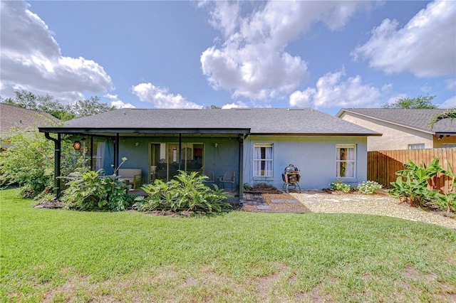 7107 Colonial Lake Dr, Riverview, FL 33578 - rear view of house with stucco siding