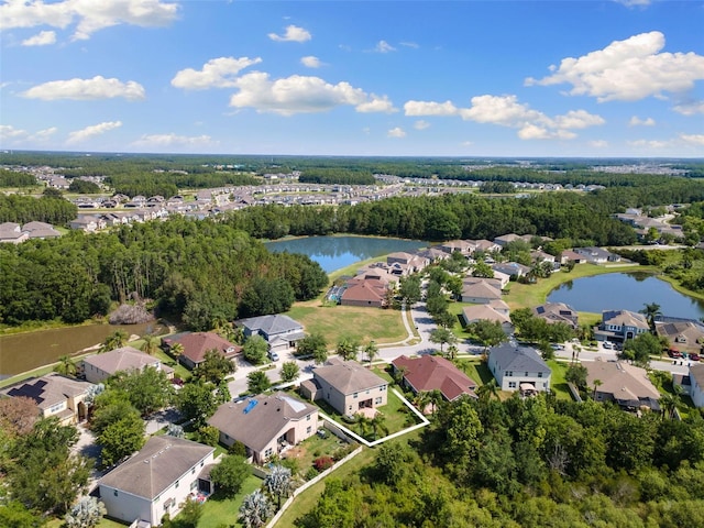 10837 Breaking Rocks Dr, Tampa, FL 33647 - aerial view of residential area with a nearby body of water and property boundaries highlighted