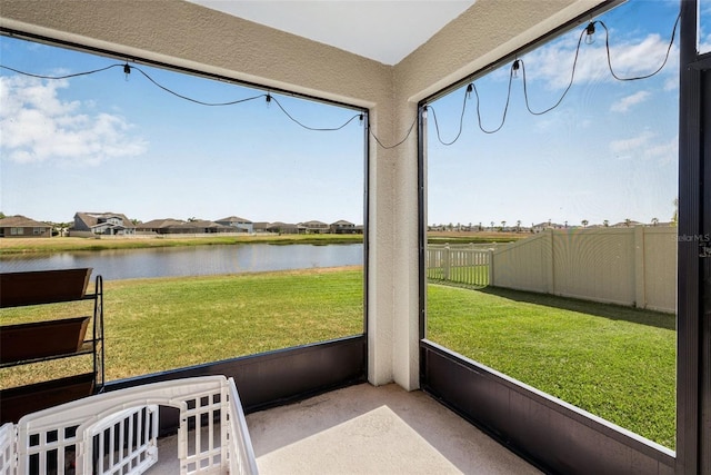 11917 Greenchop Pl, Riverview, FL 33579 - sunroom with a water view