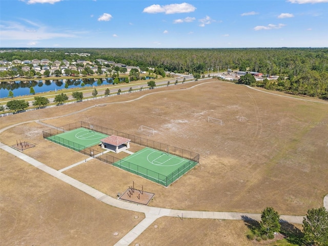 11917 Greenchop Pl, Riverview, FL 33579 - drone / aerial view of a large body of water and a heavily wooded area
