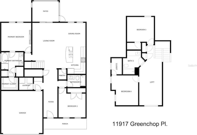 11917 Greenchop Pl, Riverview, FL 33579 - floor plan / room layout
