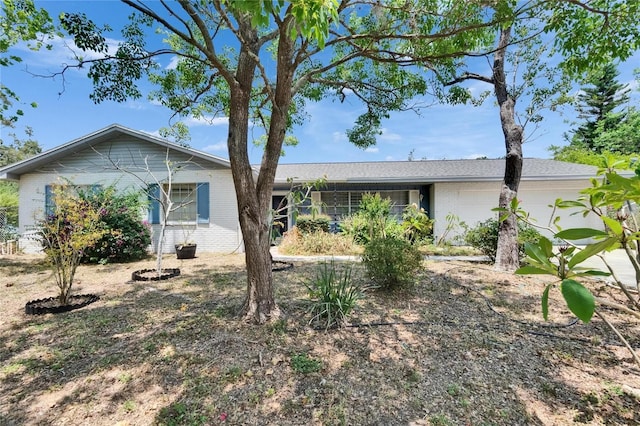 508 E Brentridge, Brandon, FL 33511 - ranch-style house with brick siding and an attached garage
