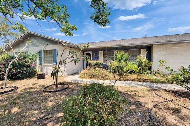 508 E Brentridge, Brandon, FL 33511 - ranch-style house with brick siding and an attached garage