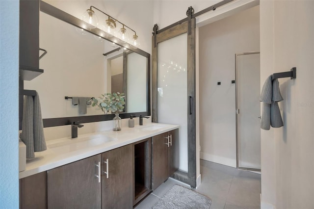 4047 Gauge Line Loop, Tampa, FL 33624 - full bathroom with tile patterned floors and double vanity