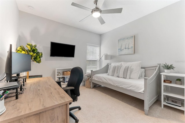 412 S Albany Ave Unit 2, Tampa, FL 33606 - office with ceiling fan and carpet flooring
