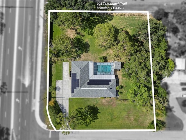 903 Tomahawk Trl, Brandon, FL 33511 - view of subject property featuring property boundaries highlighted