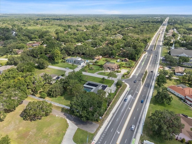 903 Tomahawk Trl, Brandon, FL 33511 - aerial view of property's location featuring a major roadway, a heavily wooded area, and nearby suburban area