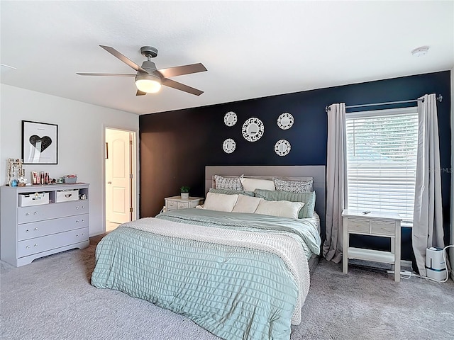 3891 Reflection Dock Dr, Seffner, FL 33584 - bedroom featuring carpet and a ceiling fan