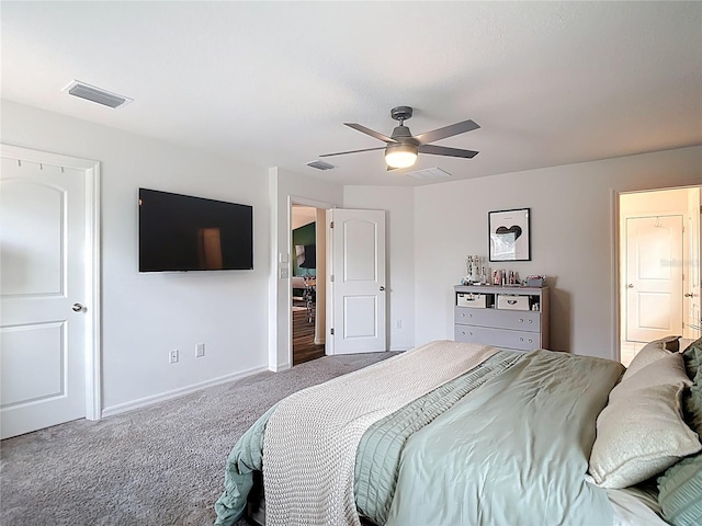 3891 Reflection Dock Dr, Seffner, FL 33584 - carpeted bedroom with baseboards and ceiling fan