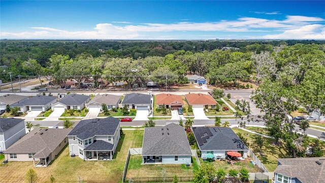 3891 Reflection Dock Dr, Seffner, FL 33584 - aerial view of residential area featuring a heavily wooded area