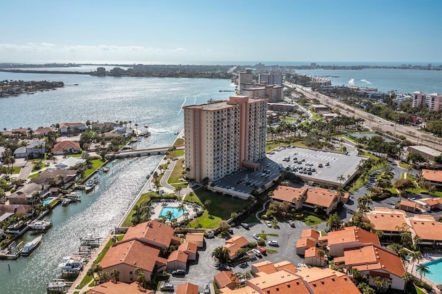 4900 Brittany Dr S Unit 209, Saint Petersburg, FL 33715 - bird's eye view of a nearby body of water and a pool