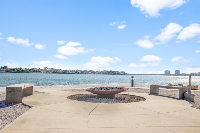 4900 Brittany Dr S Unit 209, Saint Petersburg, FL 33715 - view of patio with a water view