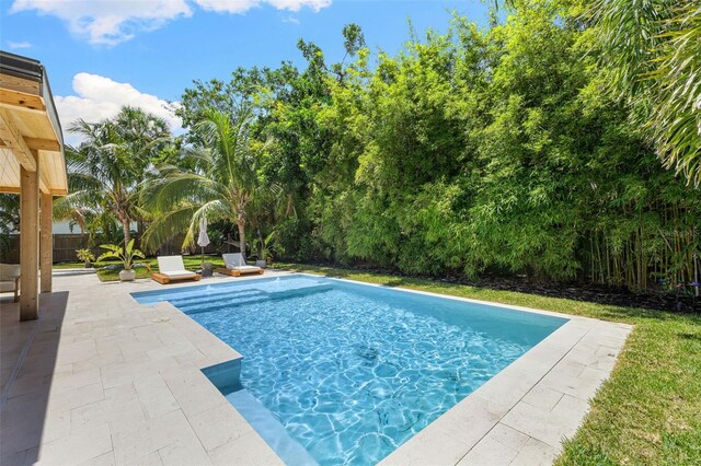 4618 Bayshore Blvd NE, Saint Petersburg, FL 33703 - outdoor pool featuring a patio and fence
